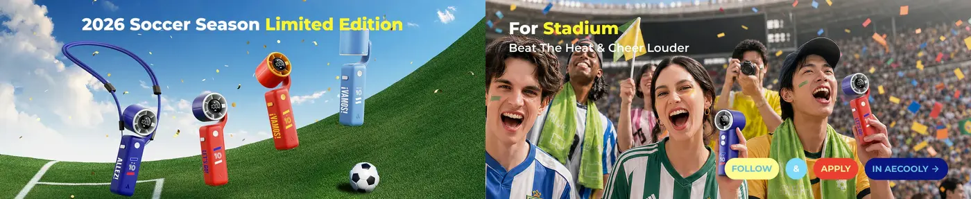Aecooly Air Gimbal PF04 World Cup Edition Portable Turbo Fan image 2